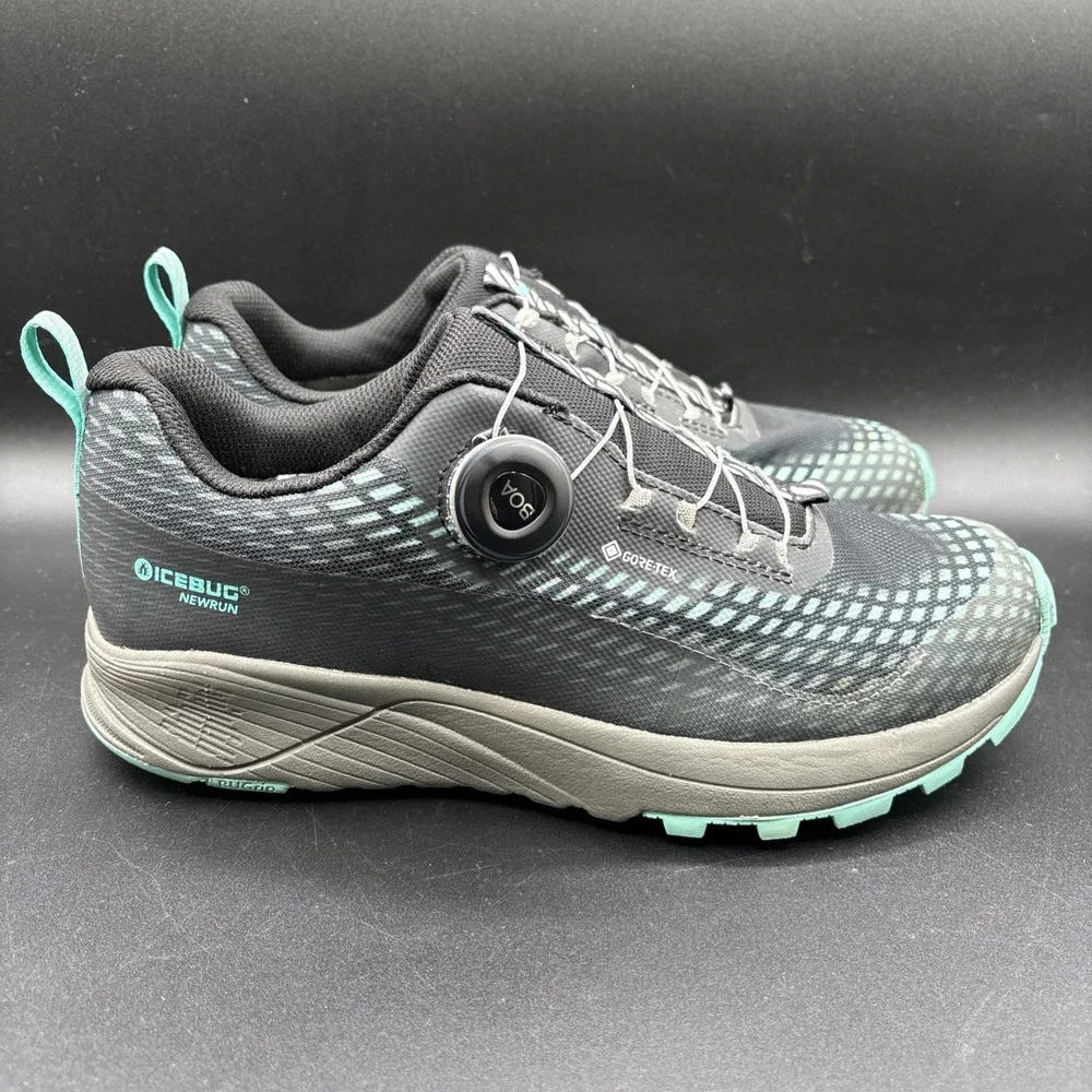 Icebug NewRun BUGrip GTX Shoes Women's 8.5 Road Running Waterproof Gore-Tex BOA